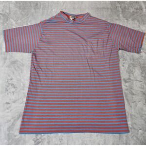 Weeds Men's Striped T-Shirt Red/Blue Size XXL